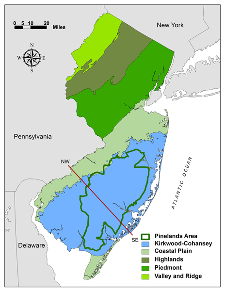 NJ physiographic provinces